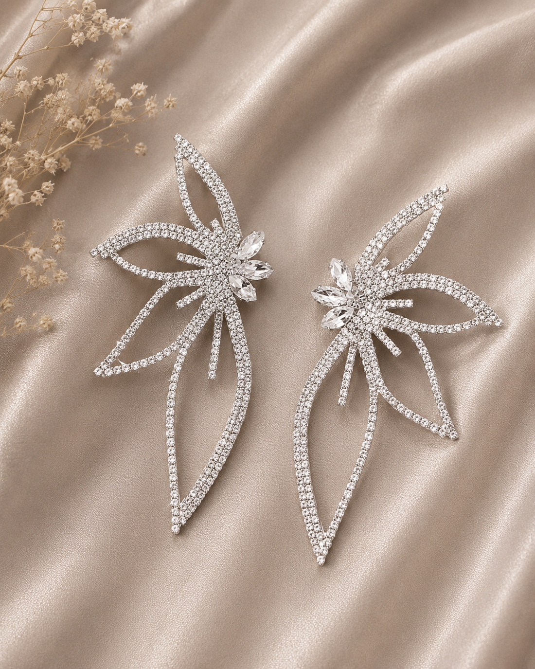 Luna Flutter Butterfly Crystal Earrings