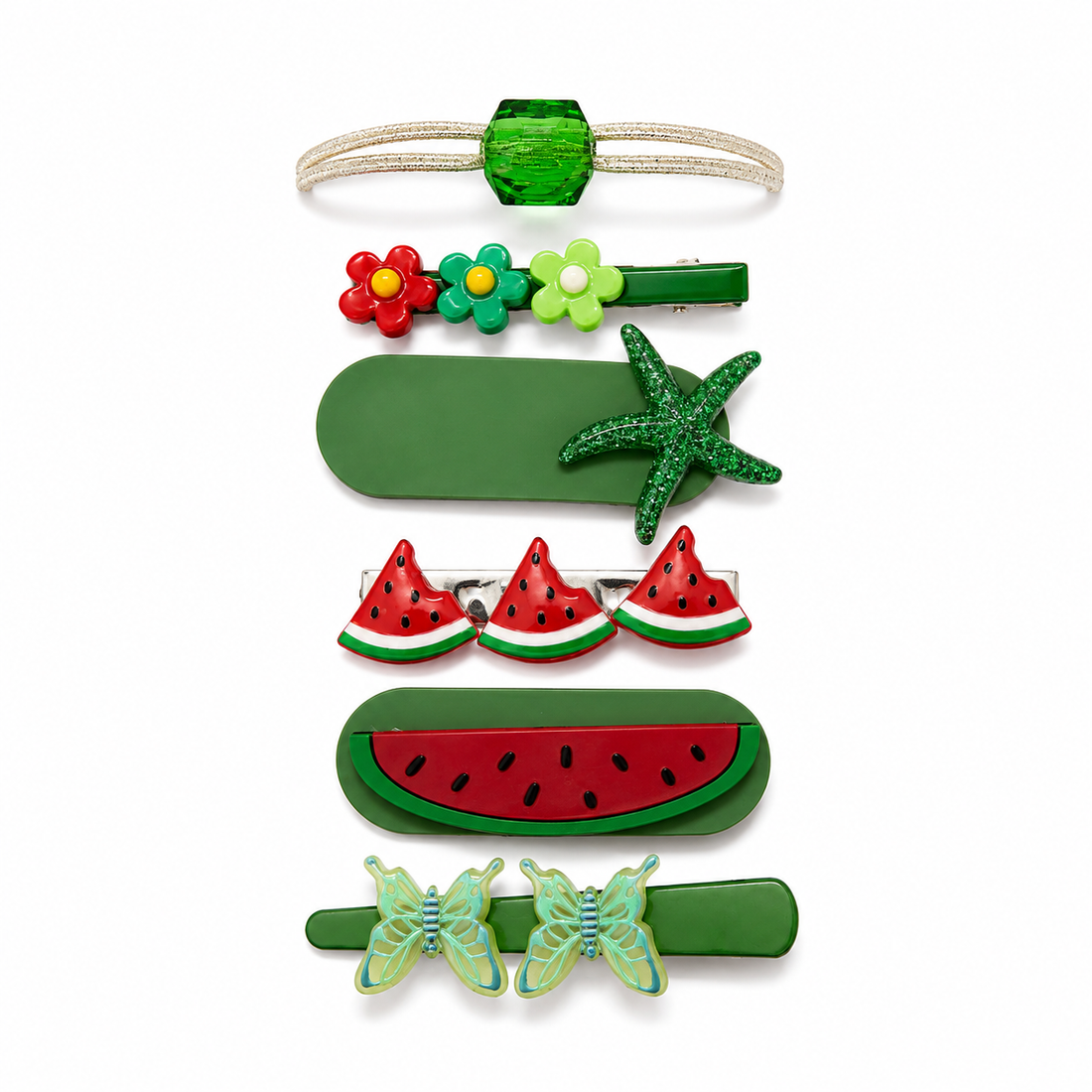 Melon Twist Hairclips Set