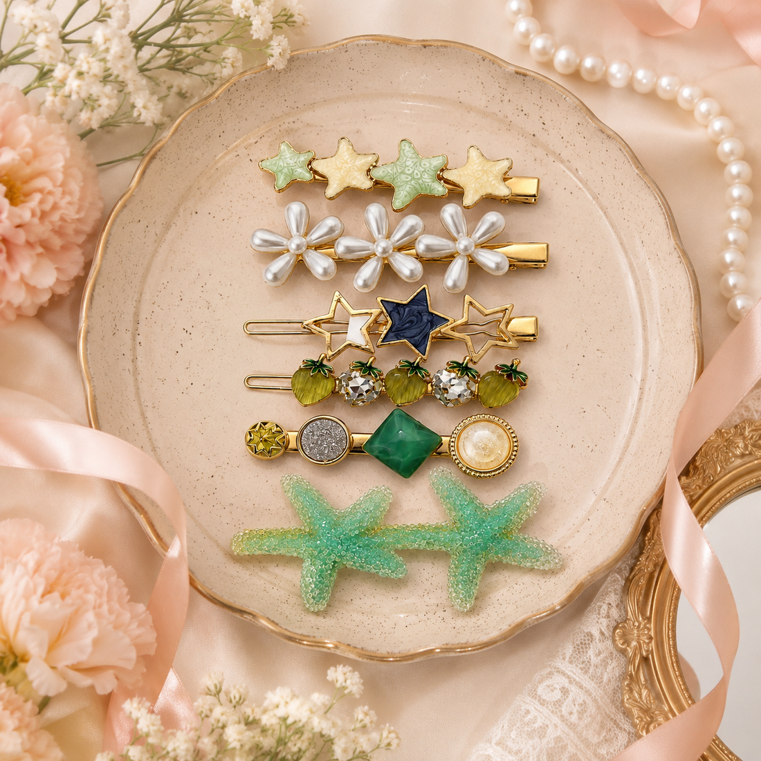 Starry Coast Hairclips Set