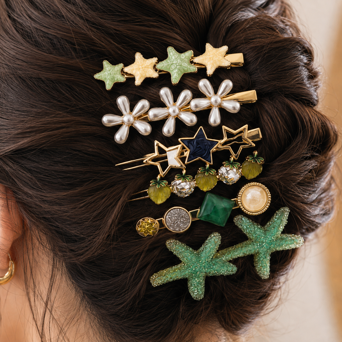 Starry Coast Hairclips Set