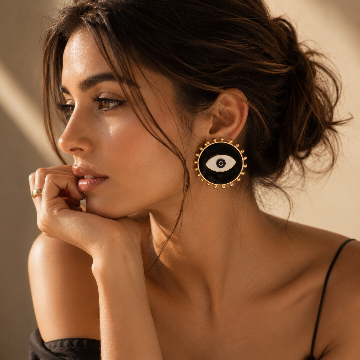 Noir Nazar Studs