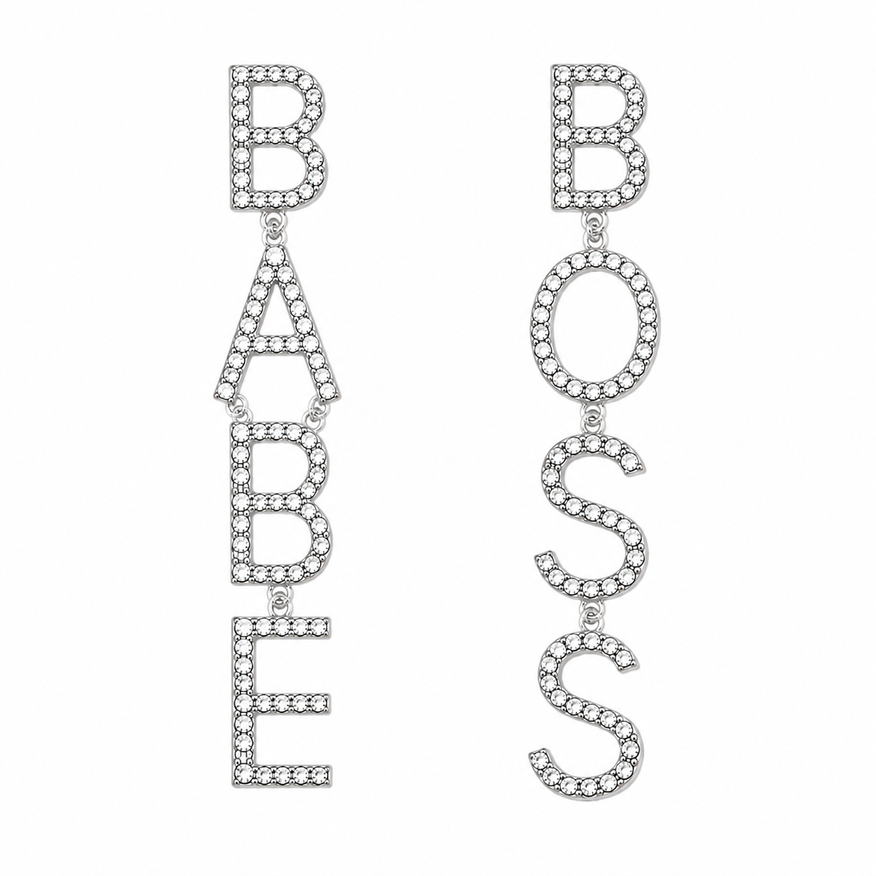 BABE & BOSS Crystal Drop Earrings