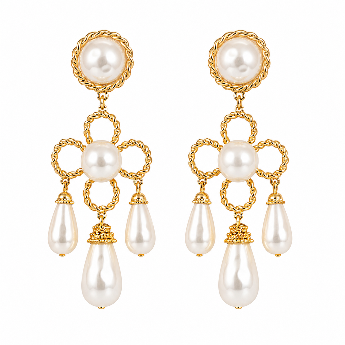 Pearl Chandelier Earrings